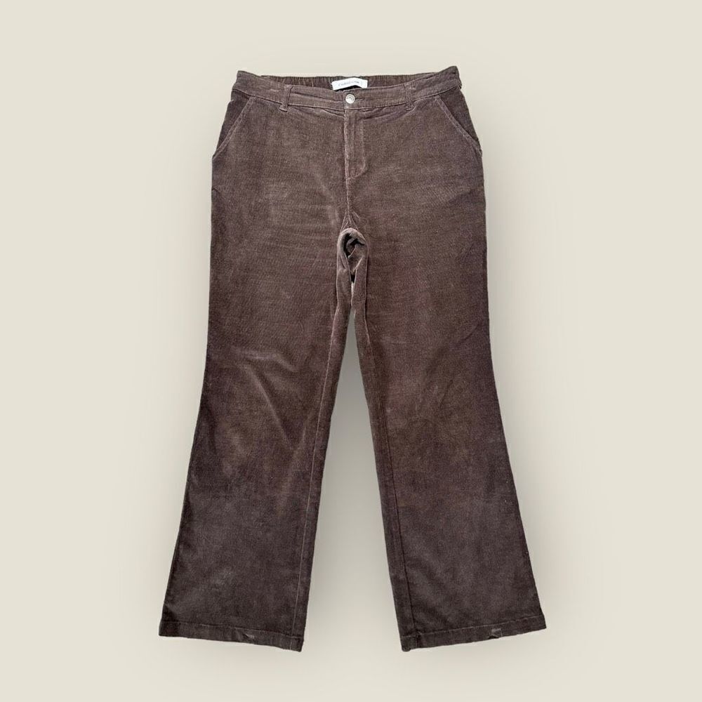 Y2K Corduroy Pants Women’s 10P Chocolate Brown Dark Academia Bootcut Trousers